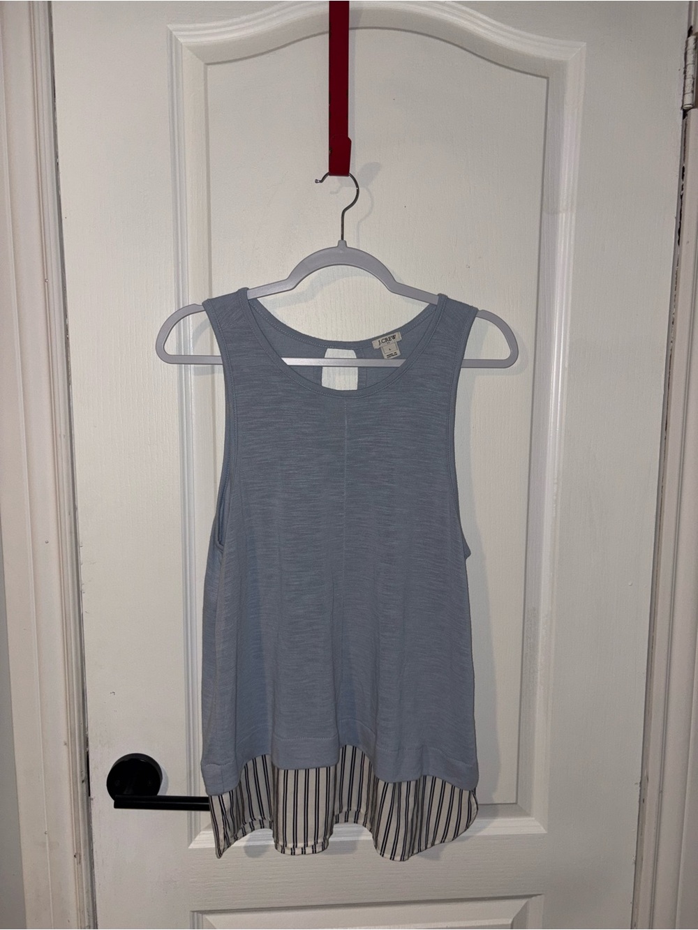 J. Crew | Blue Striped Tank | Size Large